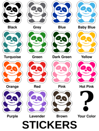 Happy Panda Stickers
